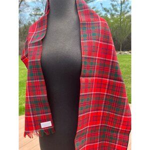 70's Scarf Grant Clan Dress Plaid Pure Wool/Laine Pure Ingles Buchan Galashiels